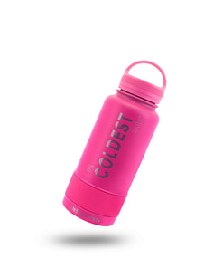 The Coldest Water Bottle 32oz Loop Lid Flamingo Pink