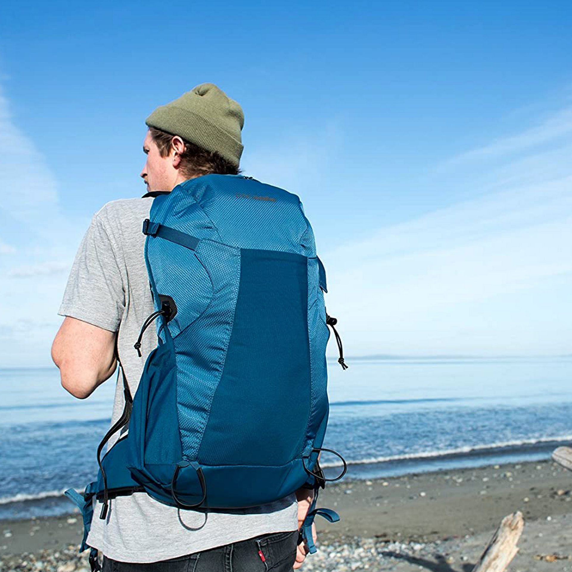 1 x RAW Customer Returns KALIDI Large Beach Bag with Zipper Waterproof –  Jobalots Europe