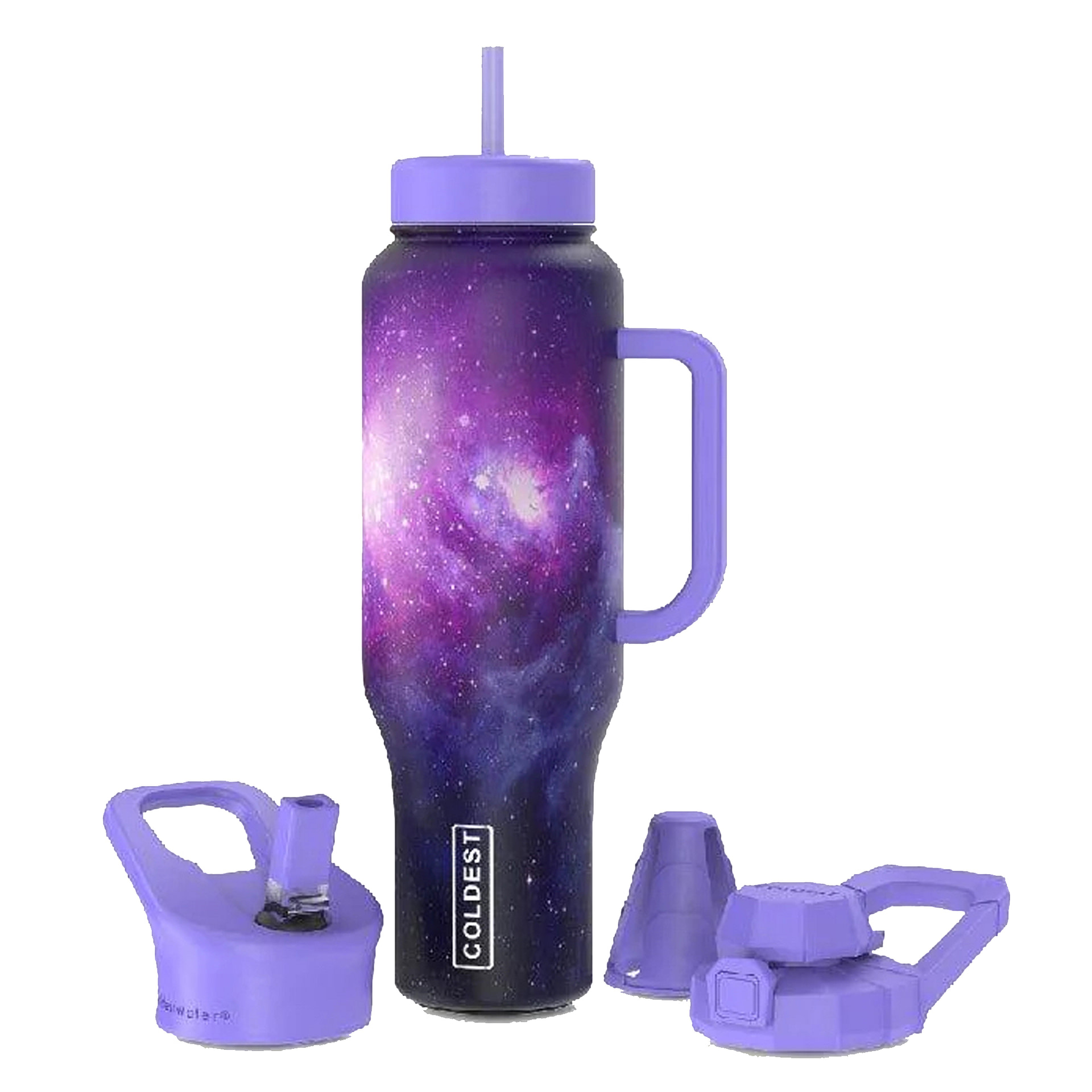 COLDEST Water Bottle Limitless 46 Oz (1.3 Liter) Wide Mouth Straw